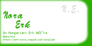 nora erk business card